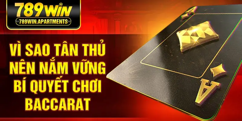 Vì sao tân thủ nên nắm vững bí quyết chơi baccarat